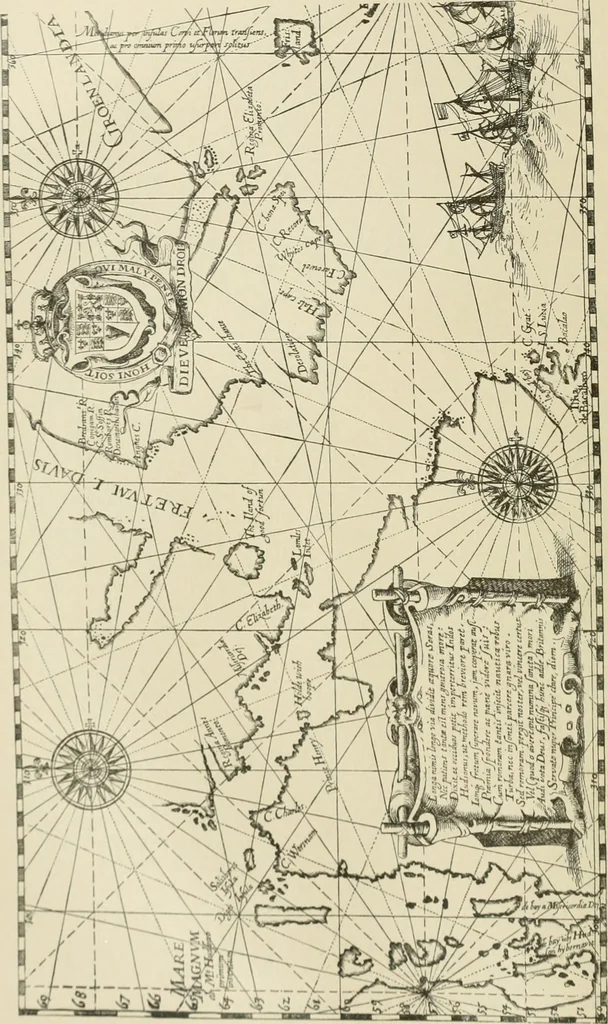 An illustration from Narrative and critical history of America, 1884, leaf 17