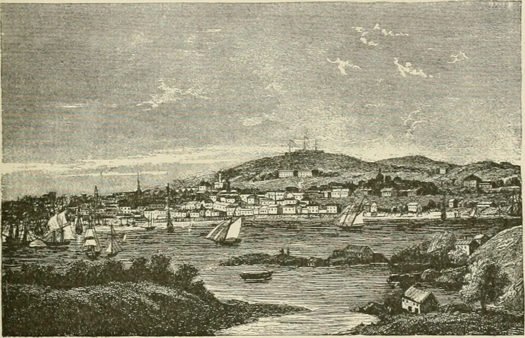 An illustration from Narrative and critical history of America, 1884, leaf 192