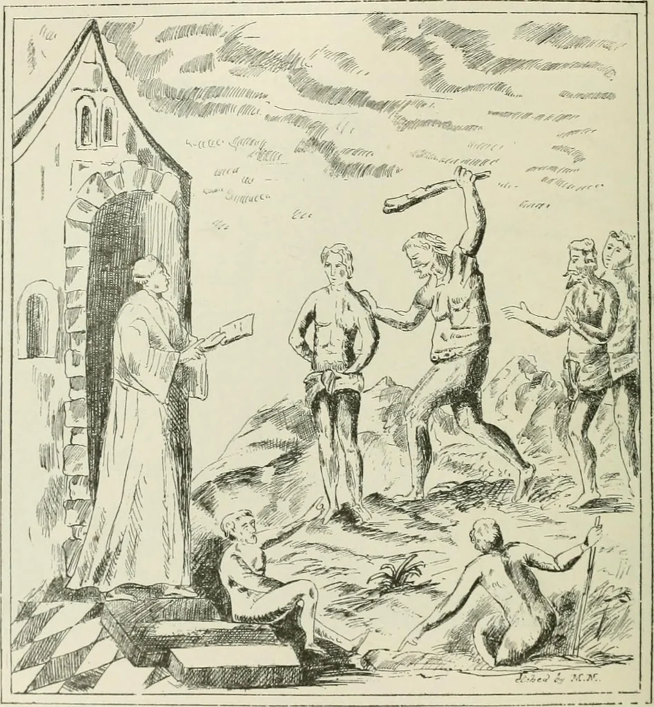 An illustration from Narrative and critical history of America, 1884, leaf 209