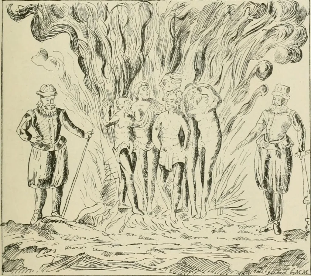 An illustration from Narrative and critical history of America, 1884, leaf 210