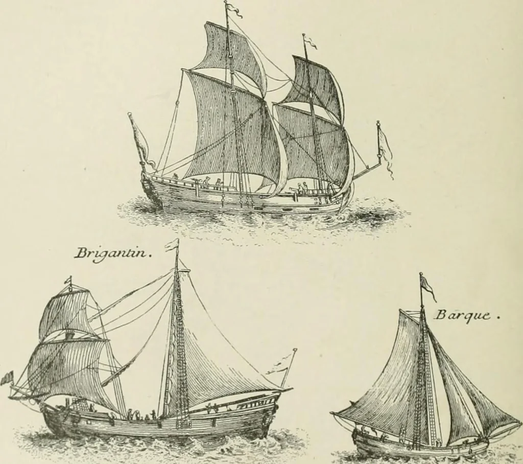 An illustration from Narrative and critical history of America, 1884, leaf 221