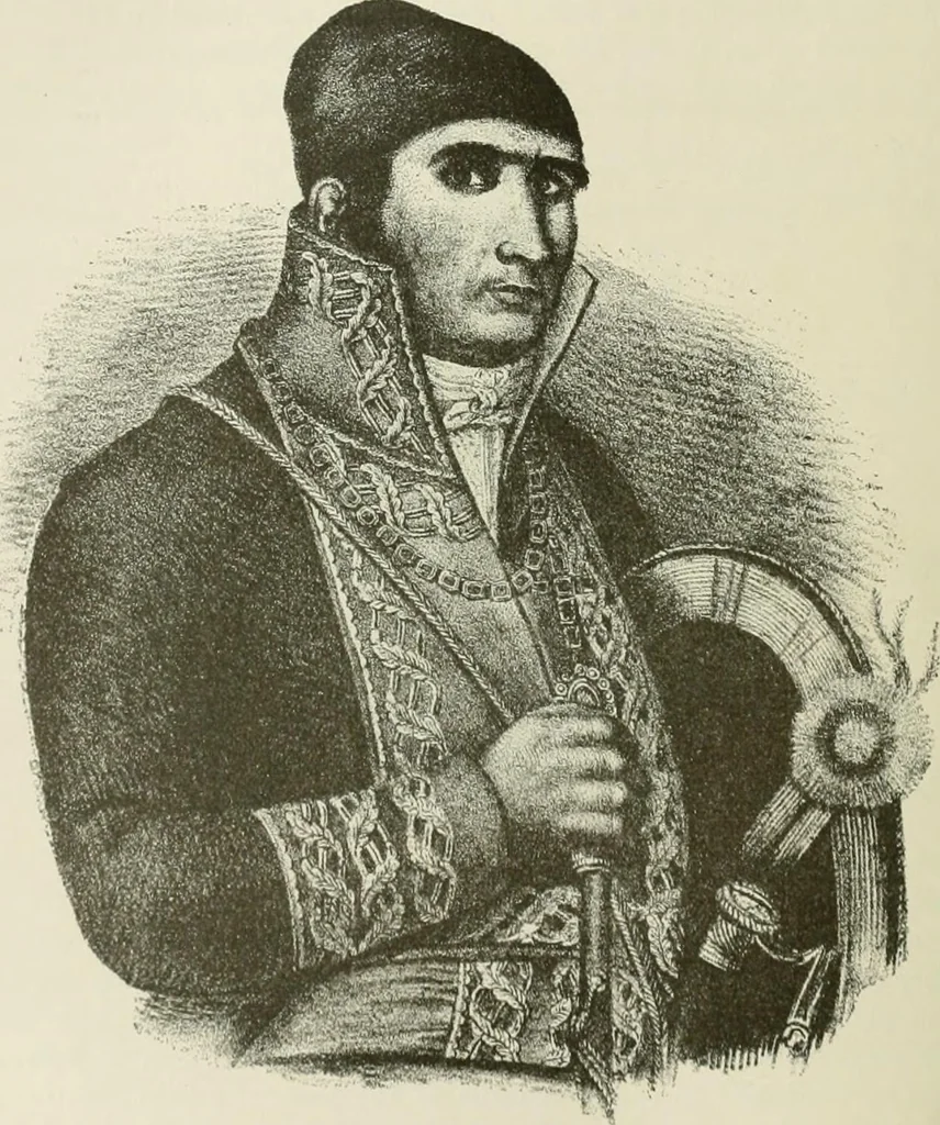 An illustration from Narrative and critical history of America, 1884, leaf 237