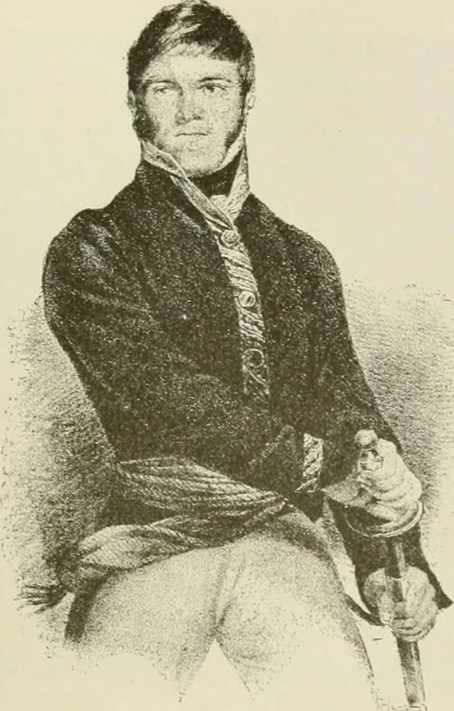 An illustration from Narrative and critical history of America, 1884, leaf 238