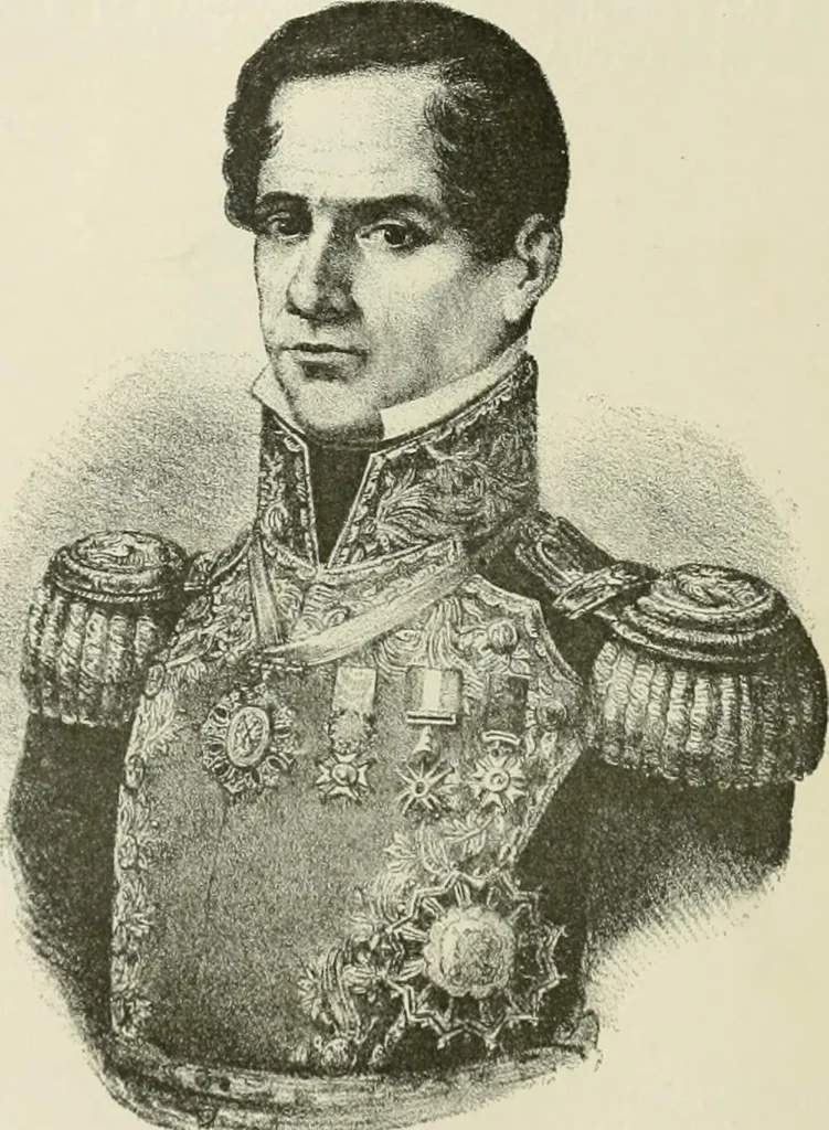 An illustration from Narrative and critical history of America, 1884, leaf 243
