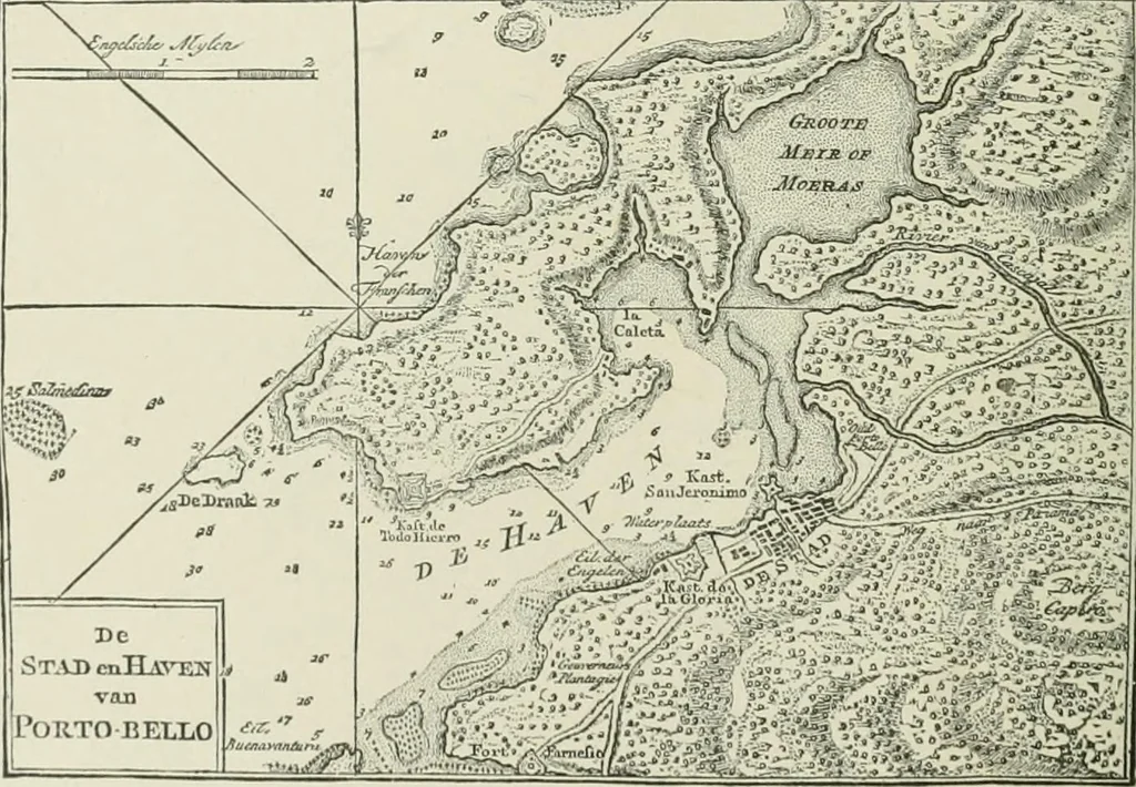 An illustration from Narrative and critical history of America, 1884, leaf 253