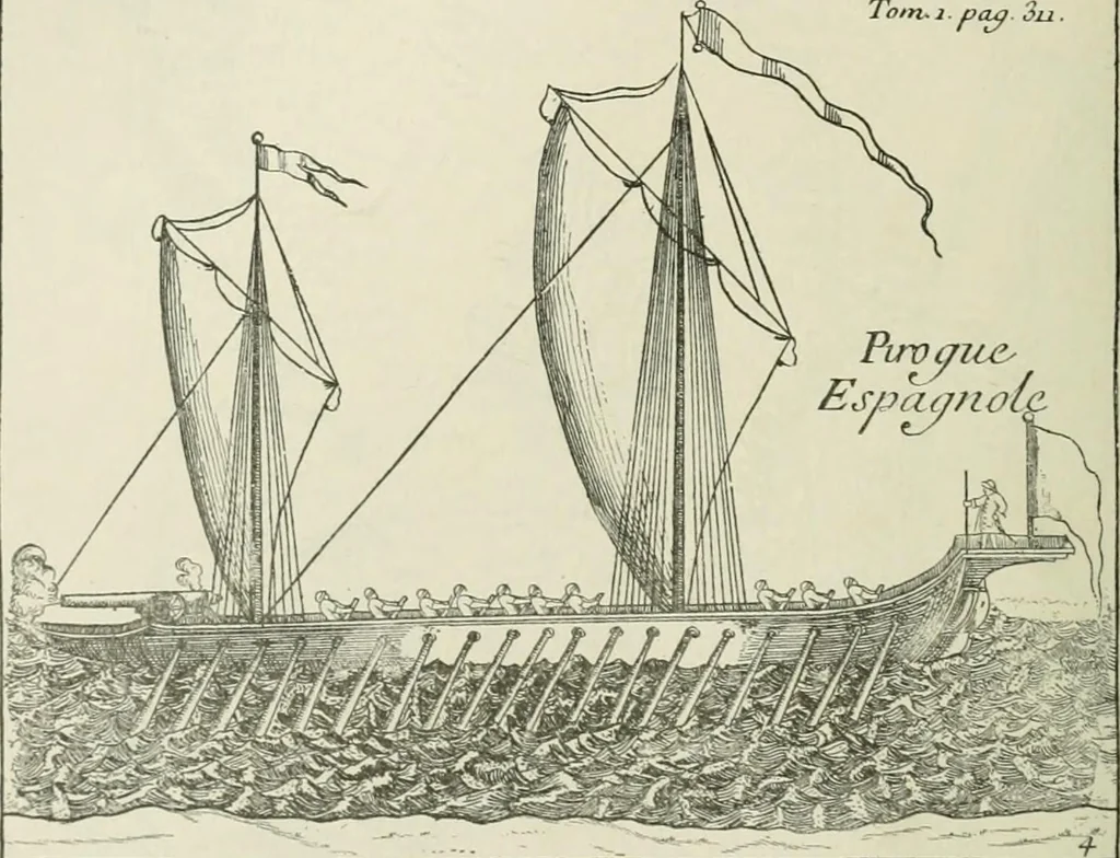 An illustration from Narrative and critical history of America, 1884, leaf 255