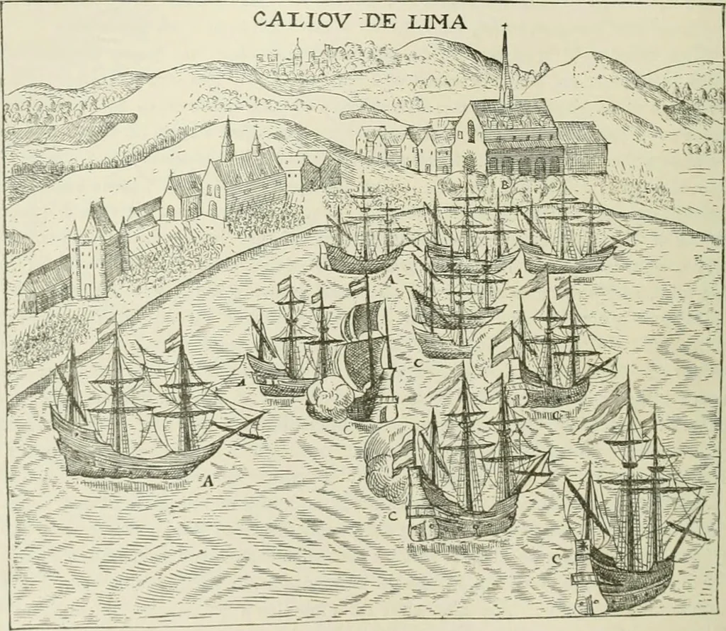 An illustration from Narrative and critical history of America, 1884, leaf 313