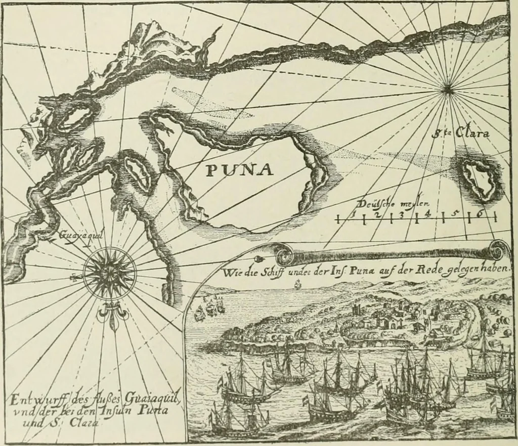 An illustration from Narrative and critical history of America, 1884, leaf 315