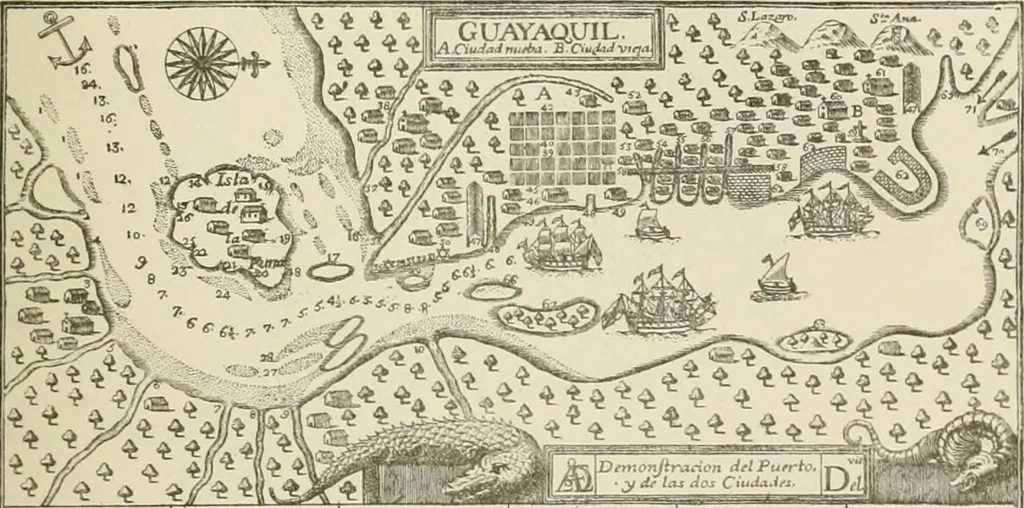 An illustration from Narrative and critical history of America, 1884, leaf 316