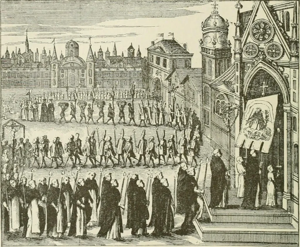 An illustration from Narrative and critical history of America, 1884, leaf 325
