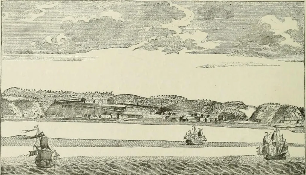 An illustration from Narrative and critical history of America, 1884, leaf 327