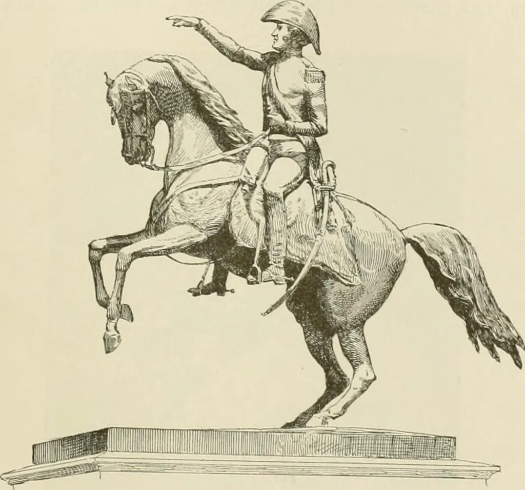 An illustration from Narrative and critical history of America, 1884, leaf 344