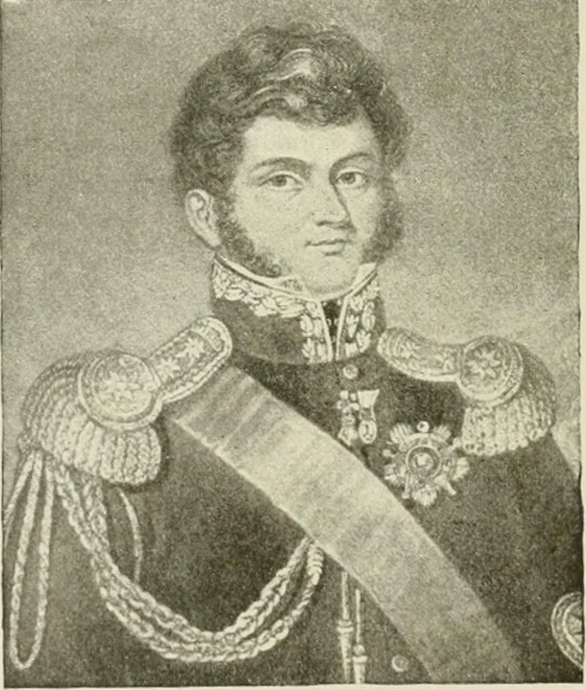 An illustration from Narrative and critical history of America, 1884, leaf 345