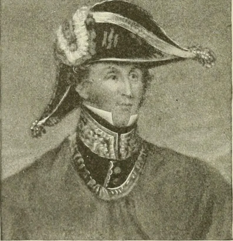 An illustration from Narrative and critical history of America, 1884, leaf 351