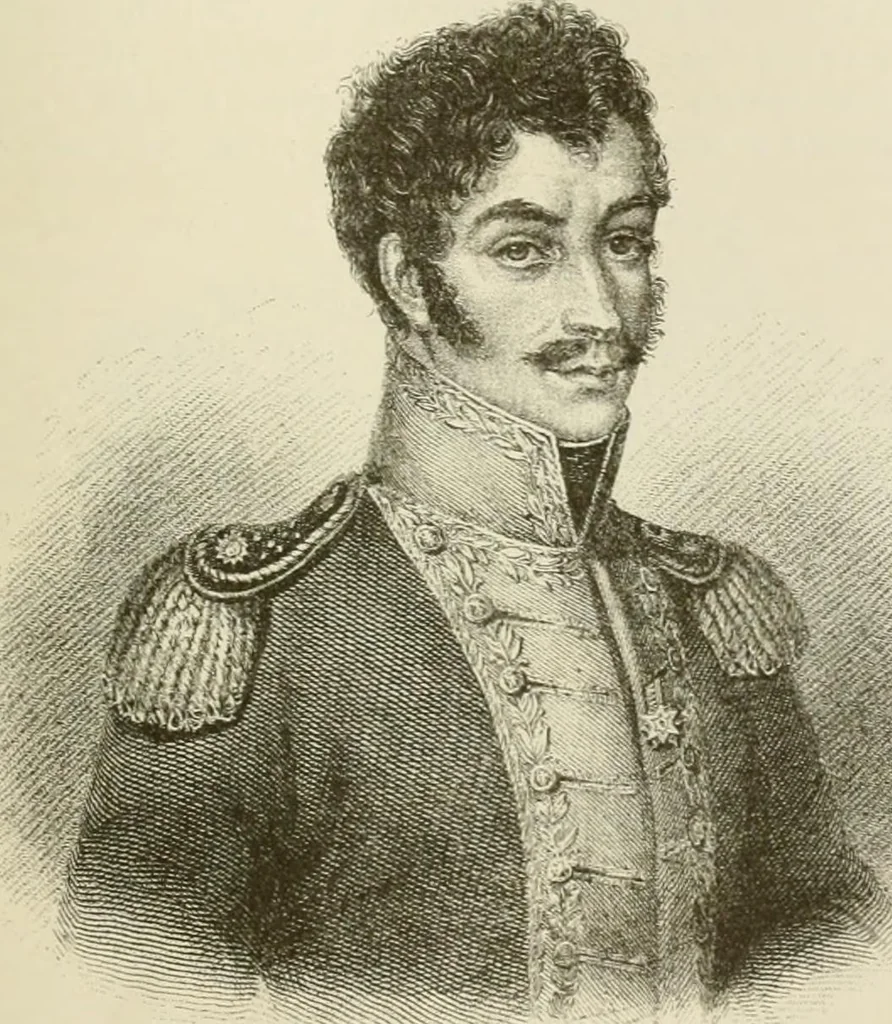 An illustration from Narrative and critical history of America, 1884, leaf 354
