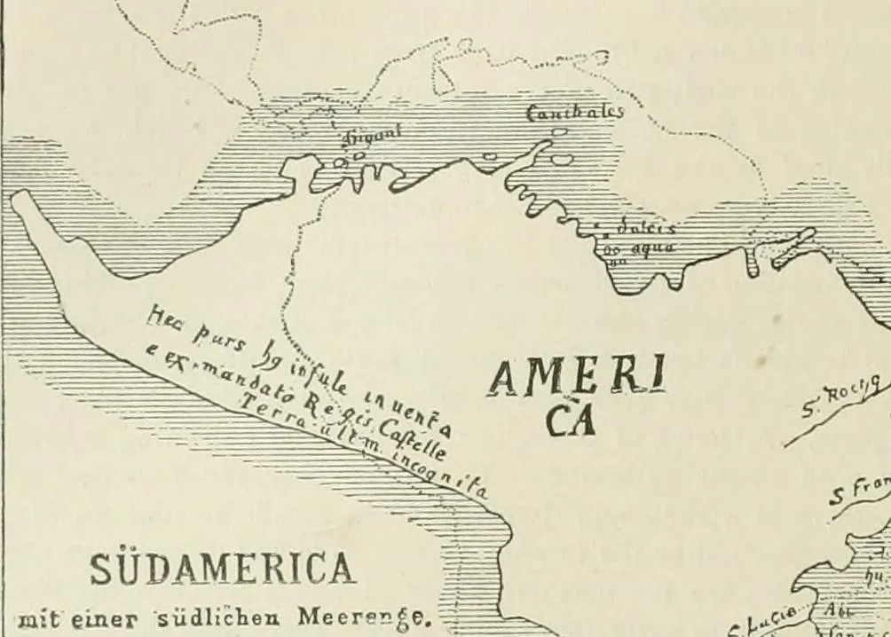 An illustration from Narrative and critical history of America, 1884, leaf 393