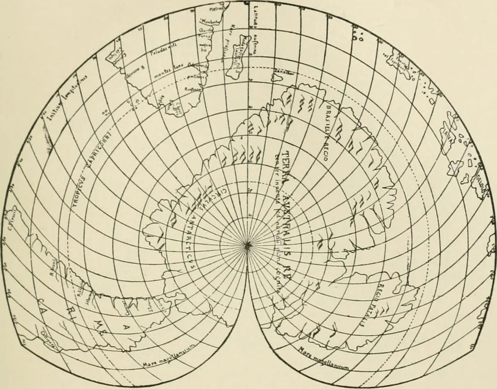 An illustration from Narrative and critical history of America, 1884, leaf 402