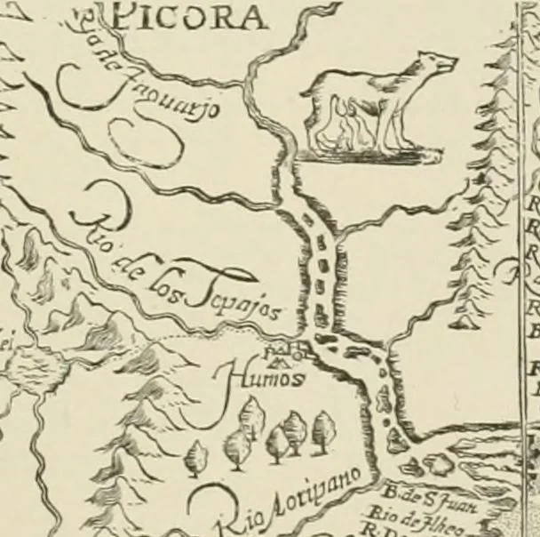 An illustration from Narrative and critical history of America, 1884, leaf 416