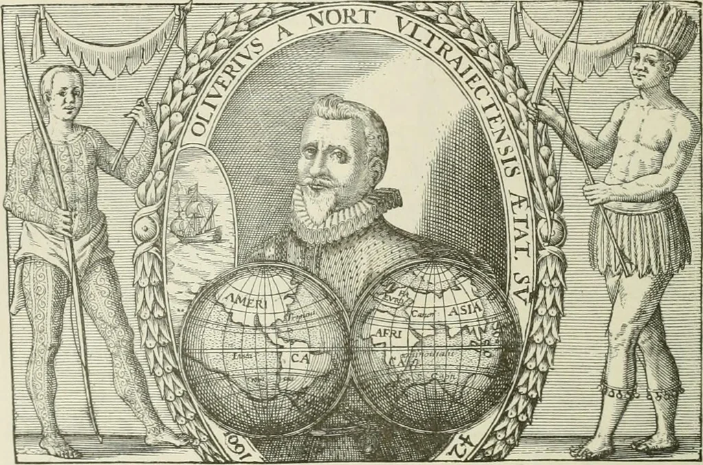 An illustration from Narrative and critical history of America, 1884, leaf 417