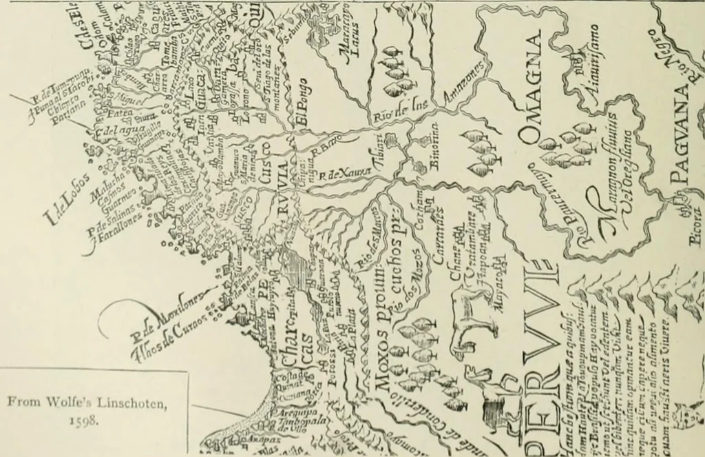 An illustration from Narrative and critical history of America, 1884, leaf 419