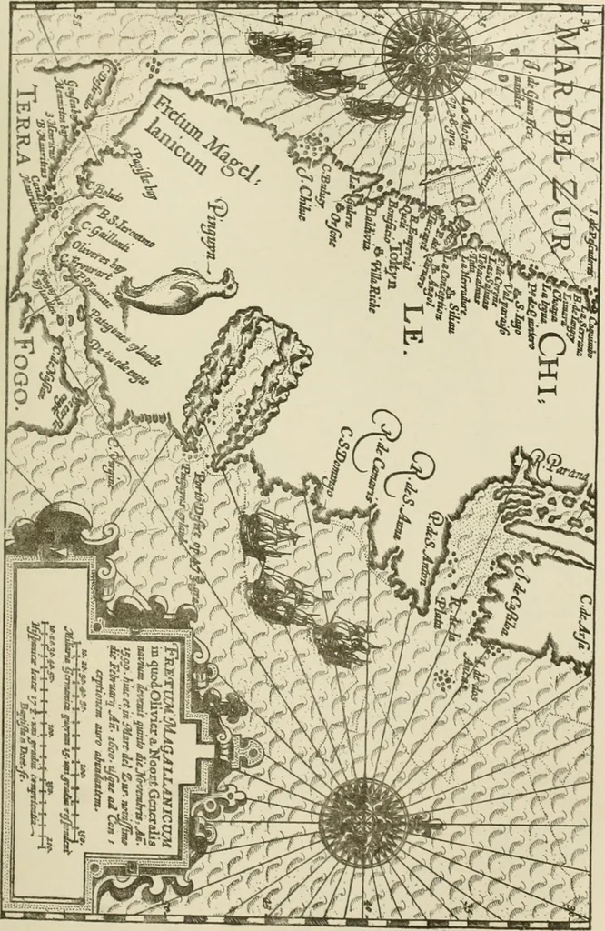 An illustration from Narrative and critical history of America, 1884, leaf 420