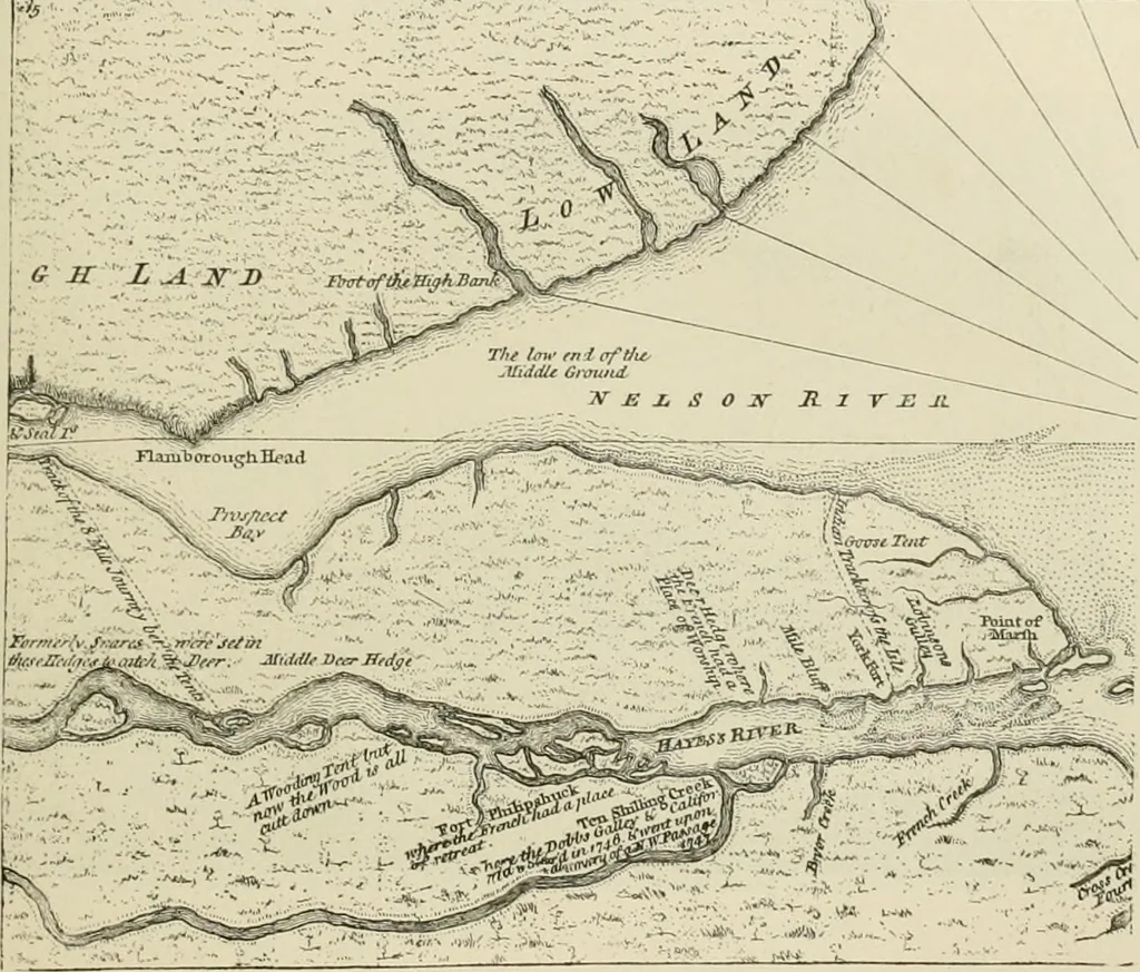 An illustration from Narrative and critical history of America, 1884, leaf 44