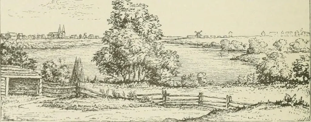 An illustration from Narrative and critical history of America, 1884, leaf 53