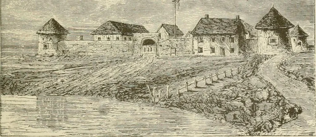 An illustration from Narrative and critical history of America, 1884, leaf 54