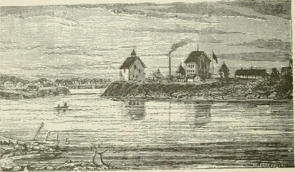 An illustration from Narrative and critical history of America, 1884, leaf 59