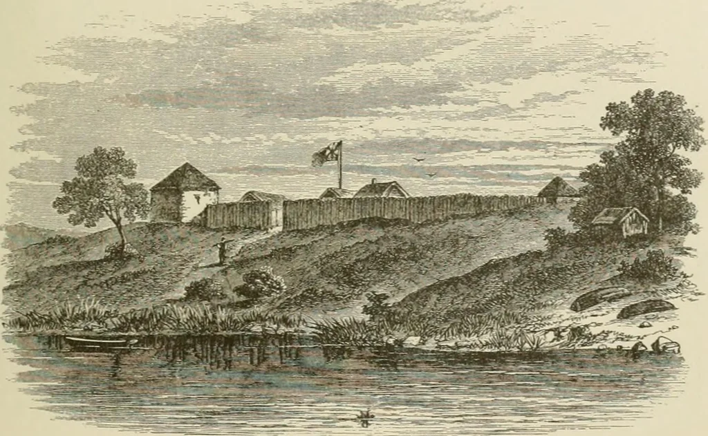 An illustration from Narrative and critical history of America, 1884, leaf 60