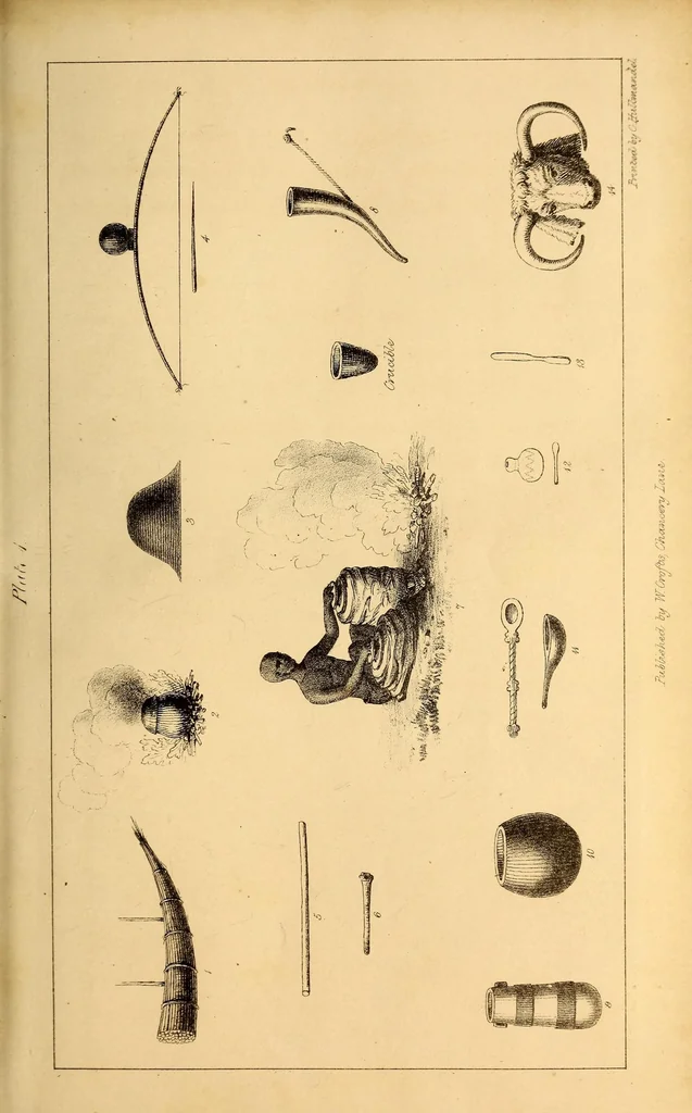 An illustration from Narrative of a journey to the Zoolu country, in South Africa, 1836, leaf 13
