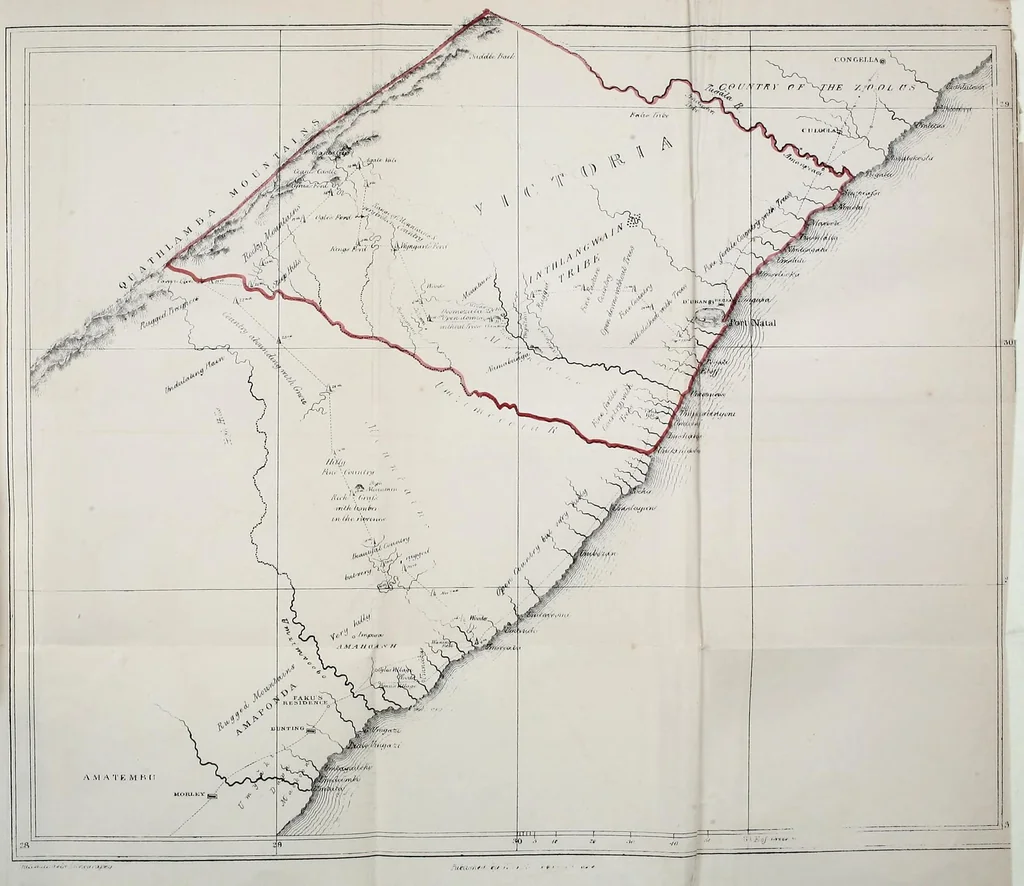 An illustration from Narrative of a journey to the Zoolu country, in South Africa, 1836, leaf 25