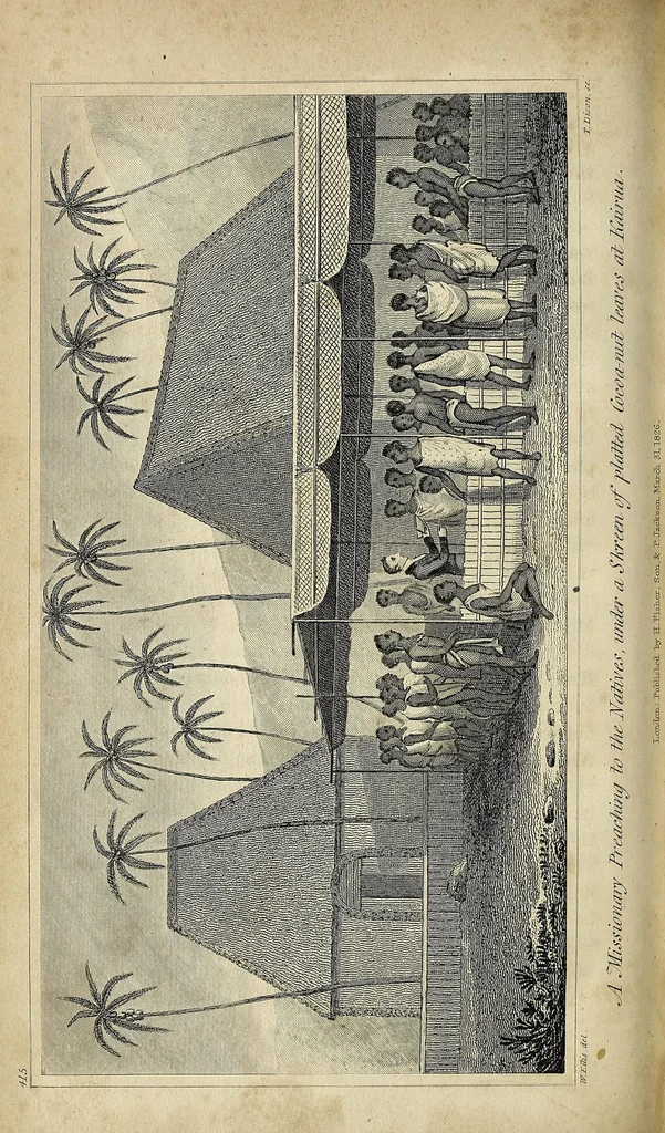 An illustration from Narrative of a tour through Hawaii, or Owhyhee with observations on the natural history of the Sandwich Islands, and remarks on the manners, customs, traditions, history, and language of their inhabitants, 1827, leaf 454