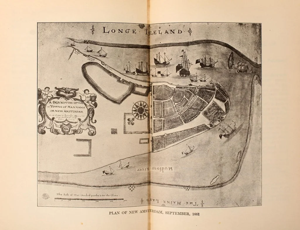 An illustration from Narratives of New Netherland, 1609-1664;, 1909, leaf 459