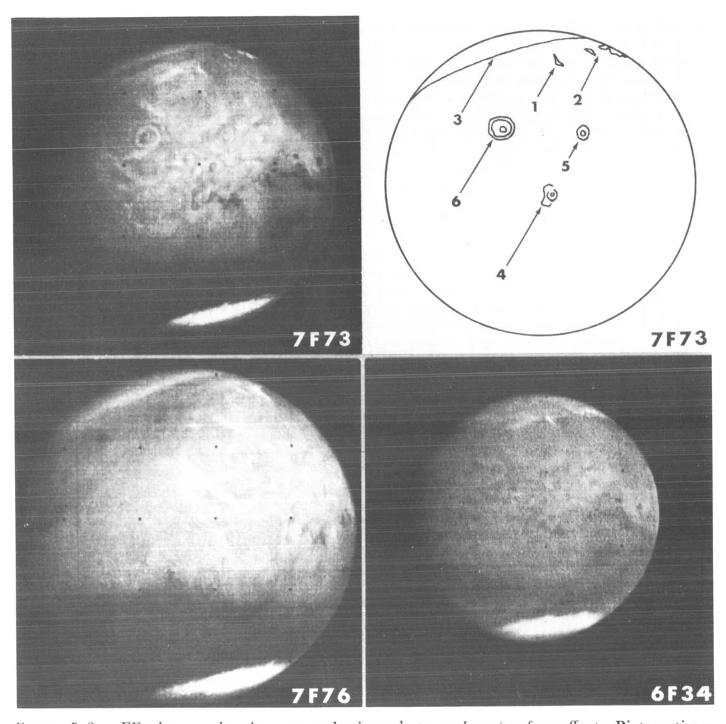 An illustration from Mariner-Mars 1969 A preliminary report, 1969, leaf 58
