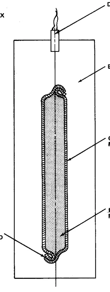 An illustration from The effects of shock wave compaction on the transition temperatures of A15 structure superconductors, 1974, leaf 15