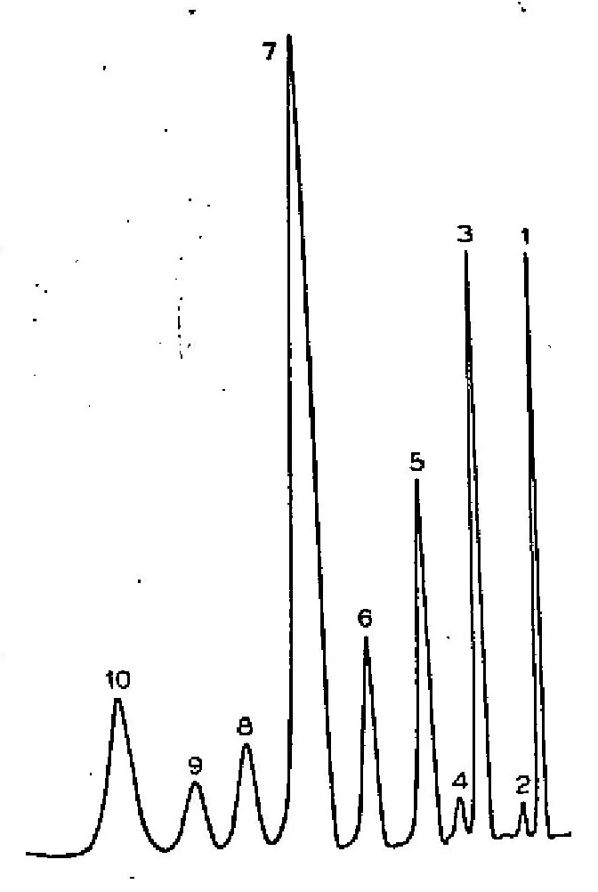 An illustration from GAS CHROMATOGRAPHY TECHNIQUES: APPLICATIONS IN THE AREA OF FUELS AND THEIR DERIVATIVES, 1975, leaf 19