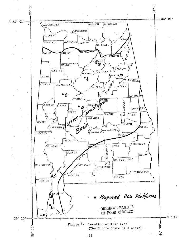 An illustration from Investigations using data in Alabama from ERTS-A, volume 1, 1974, leaf 29