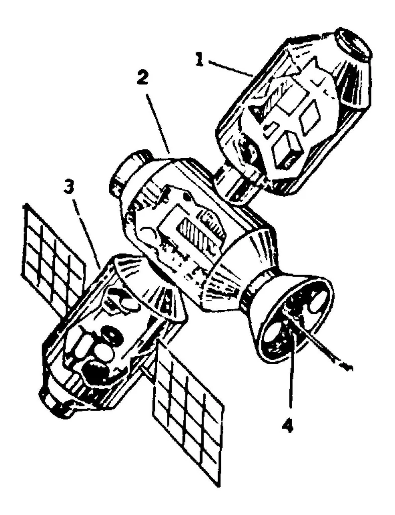 An illustration from Space transport systems, 1975, leaf 28