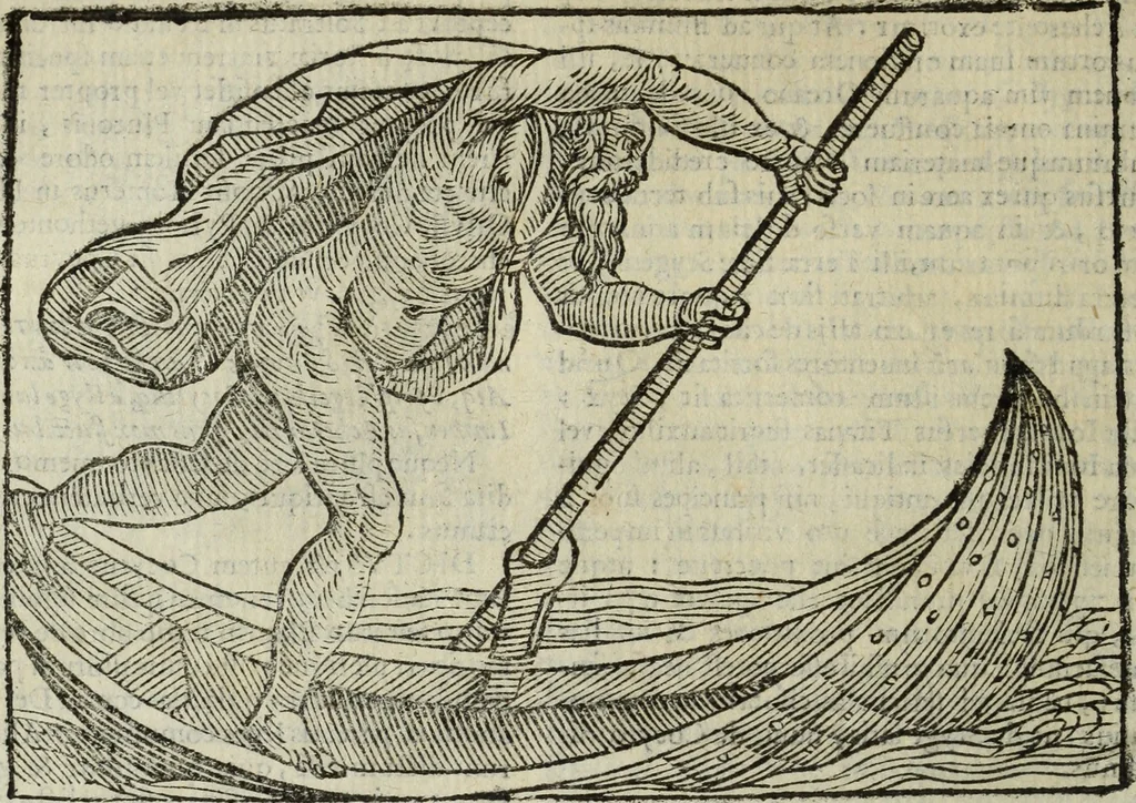 An illustration from Natalis Comitis Mythologiae, siue, Explicationis fabularum libri decem; in quibvs omnia prope naturalis et moralis philosophiae dogmata in veterum fabulis contenta fuisse perspicuè demonstratur, 1616, leaf 151