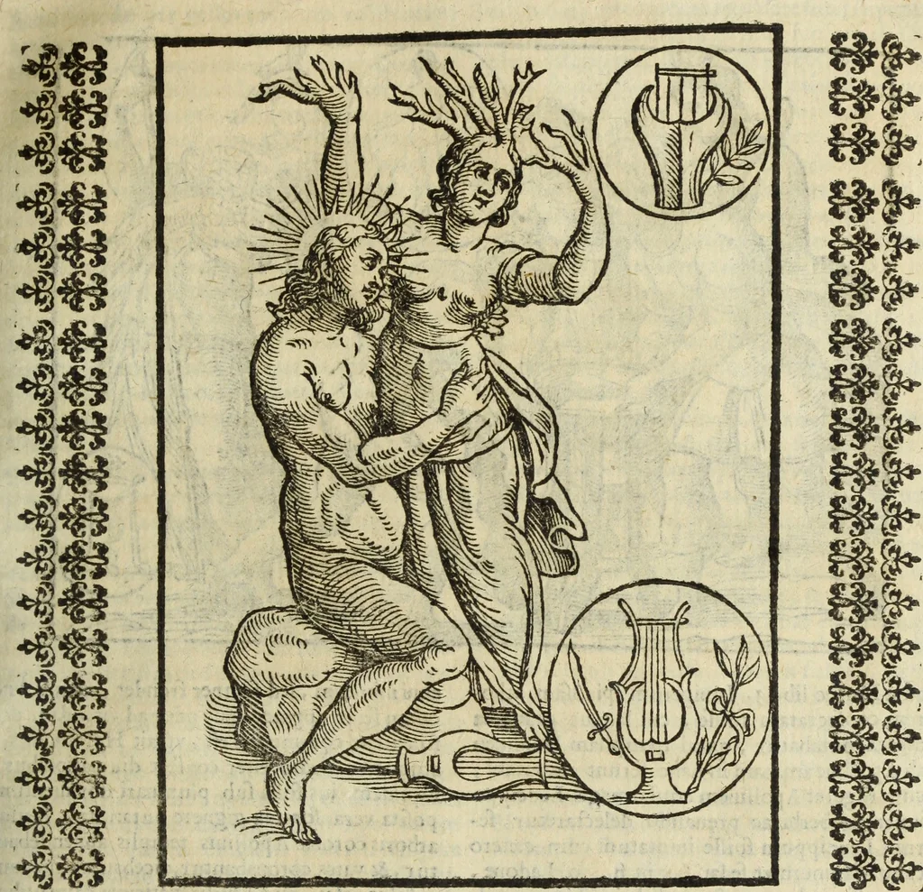 An illustration from Natalis Comitis Mythologiae, siue, Explicationis fabularum libri decem; in quibvs omnia prope naturalis et moralis philosophiae dogmata in veterum fabulis contenta fuisse perspicuè demonstratur, 1616, leaf 234