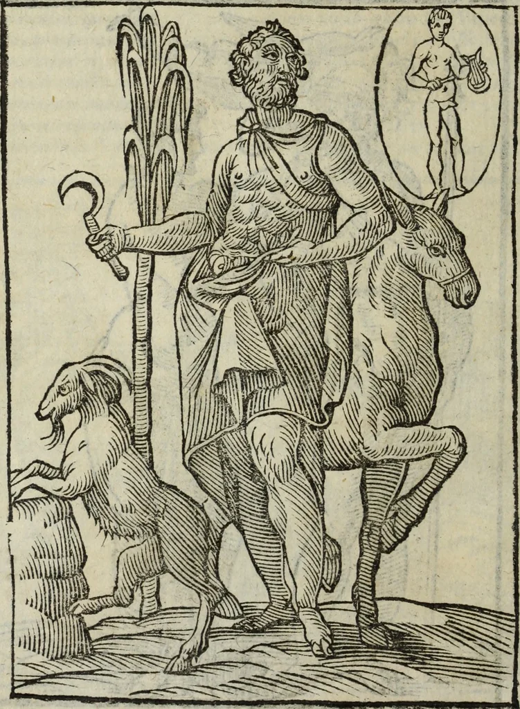 An illustration from Natalis Comitis Mythologiae, siue, Explicationis fabularum libri decem; in quibvs omnia prope naturalis et moralis philosophiae dogmata in veterum fabulis contenta fuisse perspicuè demonstratur, 1616, leaf 257