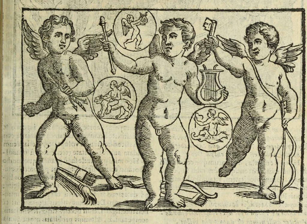 An illustration from Natalis Comitis Mythologiae, siue, Explicationis fabularum libri decem; in quibvs omnia prope naturalis et moralis philosophiae dogmata in veterum fabulis contenta fuisse perspicuè demonstratur, 1616, leaf 266