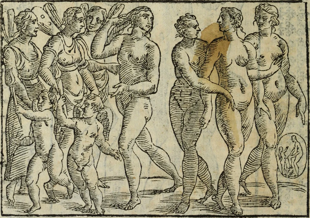 An illustration from Natalis Comitis Mythologiae, siue, Explicationis fabularum libri decem; in quibvs omnia prope naturalis et moralis philosophiae dogmata in veterum fabulis contenta fuisse perspicuè demonstratur, 1616, leaf 271