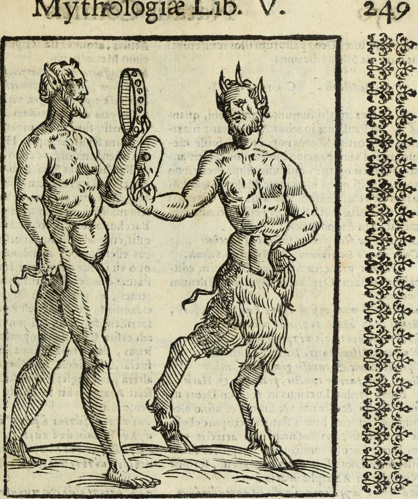 An illustration from Natalis Comitis Mythologiae, siue, Explicationis fabularum libri decem; in quibvs omnia prope naturalis et moralis philosophiae dogmata in veterum fabulis contenta fuisse perspicuè demonstratur, 1616, leaf 298