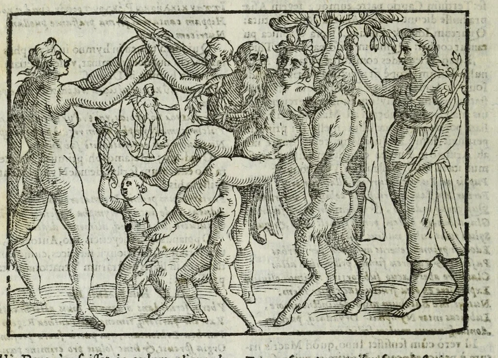 An illustration from Natalis Comitis Mythologiae, siue, Explicationis fabularum libri decem; in quibvs omnia prope naturalis et moralis philosophiae dogmata in veterum fabulis contenta fuisse perspicuè demonstratur, 1616, leaf 310