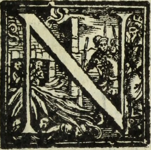 An illustration from Natalis Comitis Mythologiae, siue, Explicationis fabularum libri decem; in quibvs omnia prope naturalis et moralis philosophiae dogmata in veterum fabulis contenta fuisse perspicuè demonstratur, 1616, leaf 404