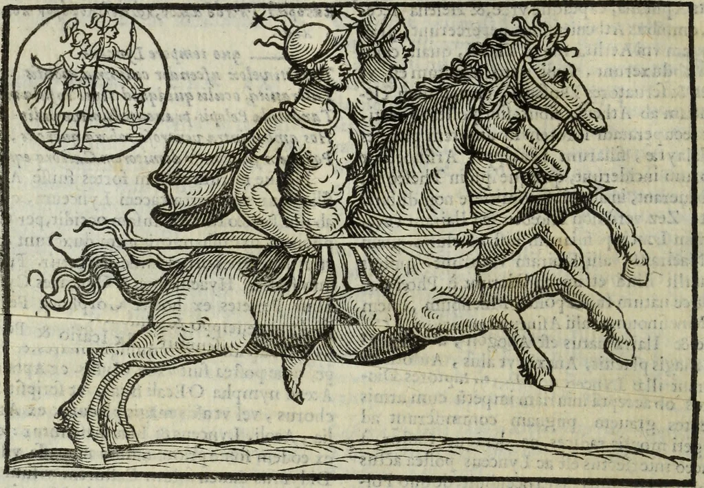 An illustration from Natalis Comitis Mythologiae, siue, Explicationis fabularum libri decem; in quibvs omnia prope naturalis et moralis philosophiae dogmata in veterum fabulis contenta fuisse perspicuè demonstratur, 1616, leaf 495