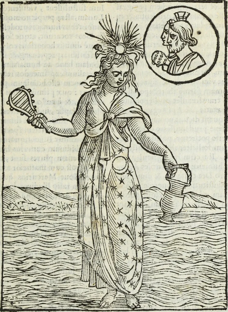 An illustration from Natalis Comitis Mythologiae, siue, Explicationis fabularum libri decem; in quibvs omnia prope naturalis et moralis philosophiae dogmata in veterum fabulis contenta fuisse perspicuè demonstratur, 1616, leaf 518