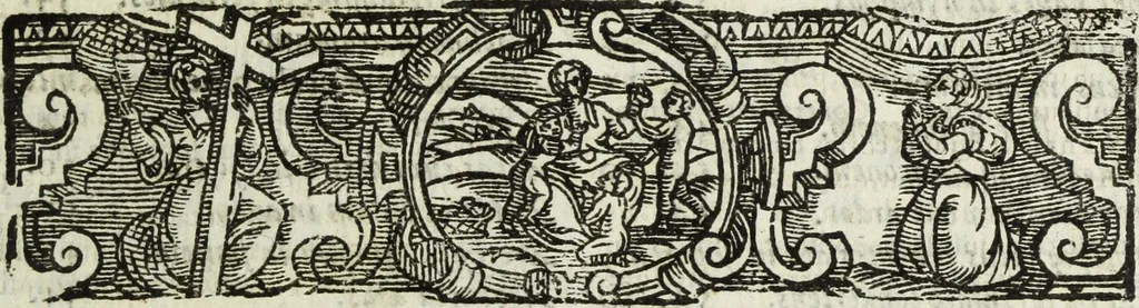An illustration from Natalis Comitis Mythologiae, siue, Explicationis fabularum libri decem; in quibvs omnia prope naturalis et moralis philosophiae dogmata in veterum fabulis contenta fuisse perspicuè demonstratur, 1616, leaf 720